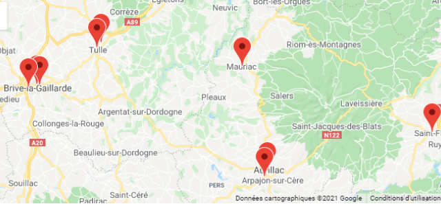 Carte des centres de vaccination – Cantal, Corrèze et Lot : où et comment se faire vacciner