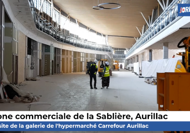 Video : Aurillac – Visite de la galerie marchande de l’hypermarché Carrefour de la Sablière