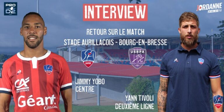RUGBY – PRO D2 – Le Stade Aurillacois enchaîne une 3ème victoire consécutive contre Bourg-en Bresse (26-12)