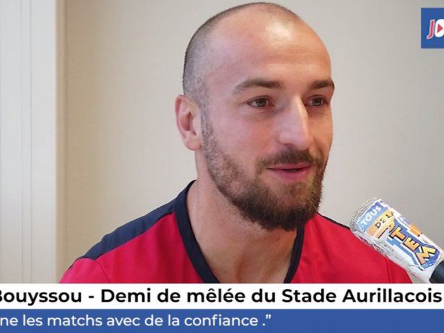 Stade Aurillacois – Entretien avec Hugo Bouyssou avant le déplacement à Agen vendredi