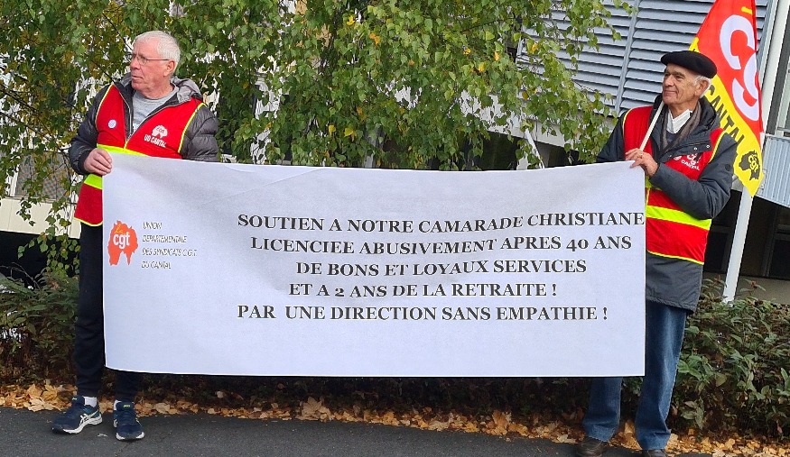 Cantal - licenciée sans préavis après 40 ans à la CPAM