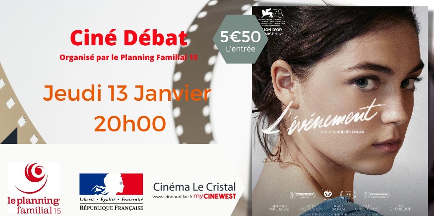 AURILLAC - Le droit des femmes à disposer librement de leur corps au cœur d'un ciné-débat jeudi au cinéma Le Cristal (20h)