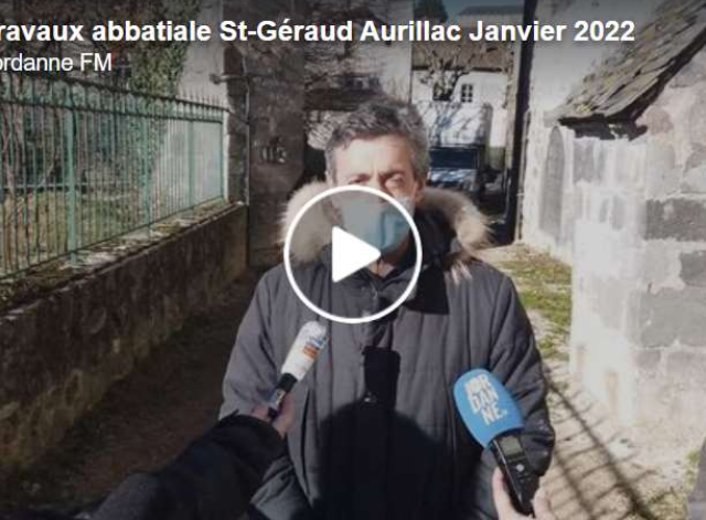 Cantal – Images du chantier de sauvetage de l’Abbatiale Saint-Géraud à Aurillac