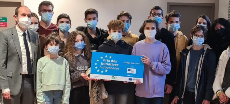 Cantal – Le collège Jules Ferry d’Aurillac Prix 2021-2022 des Initiatives Européennes