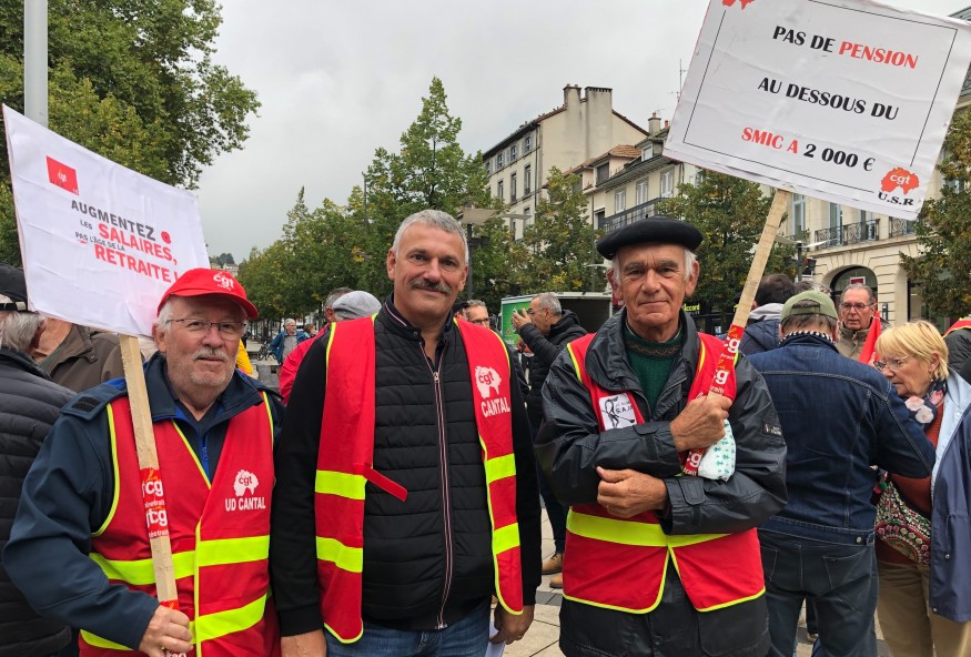 Aurillac - Manifestation pour l'augmentation des salaires et contre la hausse des prix de l'énergie