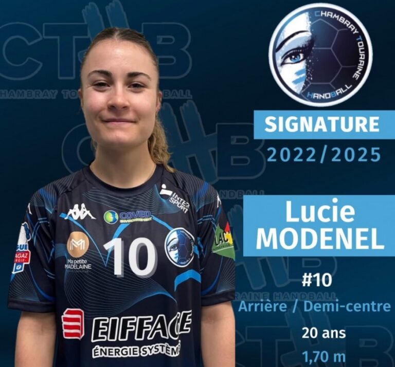 Handball – La jeune cantalienne originaire de Saint-Flour, Lucie Modenel, s&rsquo;engage à Chambray