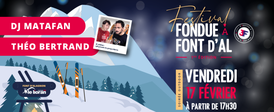 Rencontres au sommet pour la 1ère édition du Festival de Fondue à Font d'Al au Lioran dans le Cantal
