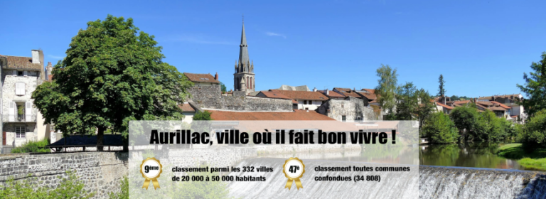 Aurillac grimpe dans le Top 50 des villes où il fait bon vivre en 2024