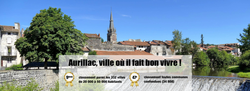 Aurillac grimpe dans le Top 50 des villes où il fait bon vivre en 2024