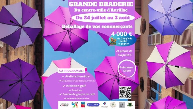 4 000€ de chèq’kdo et des animations bien-être : top départ de la grande braderie du centre-ville d’Aurillac
