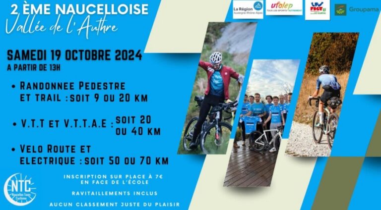 Naucelles Trail Cyclisme organise la 2e édition de La Naucelloise ce samedi 19 octobre