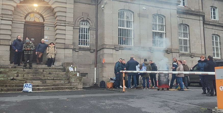 Mobilisation à la prison d'Aurillac : la colère et l'inquiétude des surveillants en sous effectif
